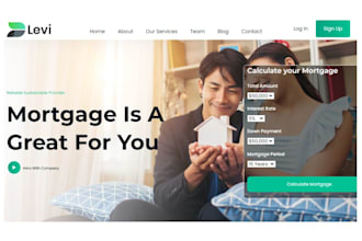design mortgage website mortgage calculator mortgage landing page sales funnel