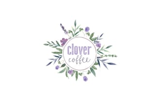 nature themed feminine craft coffee shop logo