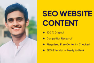be your SEO website content writer and editor
