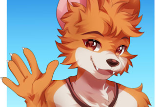 draw furry art, fursona, furry oc and anthro character