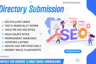 do top 80 directory submission SEO backlink for manually