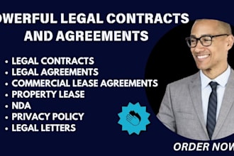 draft powerful legal contracts, legal agreements and commercial lease agreements