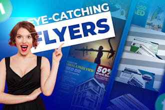 design social media, professional, marketing flyer and hq company brochure