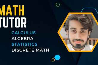 be your online math tutor, calculus, algebra, statistics, discrete math expert