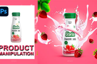 do stunning product photo editing and manipulation in photoshop
