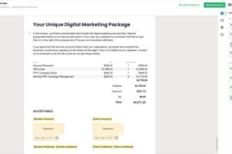 create pandadoc templates and integrate them with zapier, hubspot, zoho CRM, etc