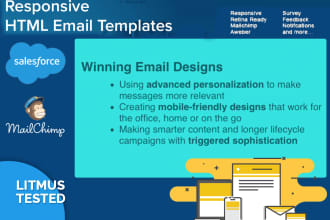 create responsive html email for pardot, mailchimp etc