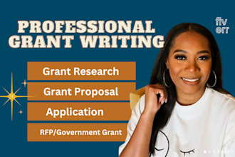 write grant proposal, grant research for rfp 5013c