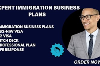 write immigration business plan for USA e2 and eb2 niw visa