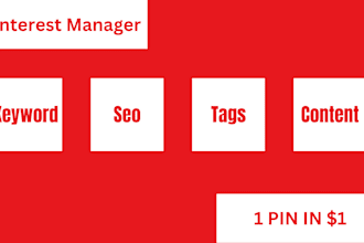 be your pinterest manager and marketing expert