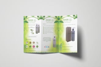 design a visually appealing trifold brochure