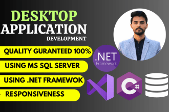 make responsive desktop application using winforms , wpf , sql , csharp