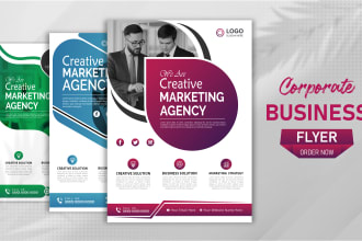 create an awesome business marketing flyer and poster design