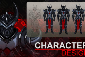 your dnd character art or rpg character, character design