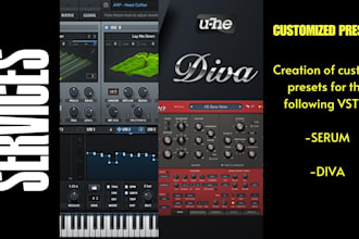 create original presets for diva or serum