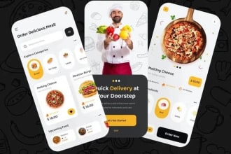 develop food delivery app website product delivery app restaurant website