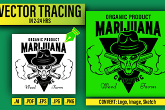 manual vector tracing trace vector, raster to vector