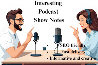 research and write your podcast show notes
