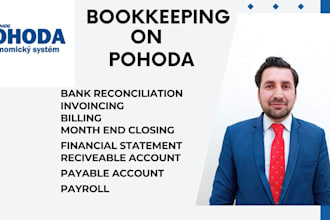 do bookkeeping on  pohoda accounting software