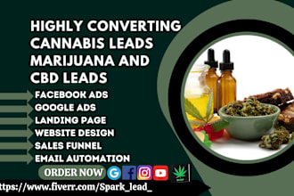 generate cannabis leads facebook ads cbd marijuana herbal weed ganga hemp leads
