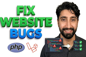 fix PHP laravel bugs and develop php laravel website