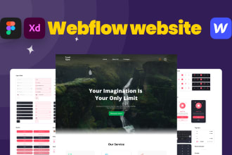 develop a modern responsive webflow website figma to webflow website
