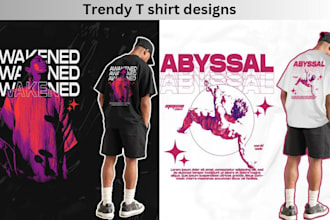 make trendy t shirt,streetwear clothing,merch design