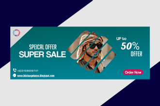 design a fb, twitter, youtube,  cover social media banner
