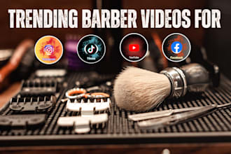 craft trending barber videos for ig, tiktok youtube shorts