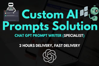 write custom prompts for open ai