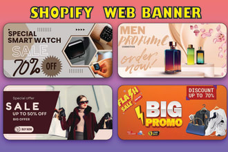 design product banner web banner or shopify banner
