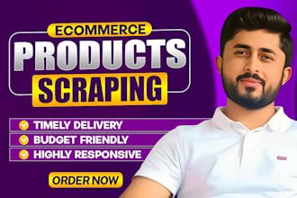 do amazon product scraping,shopify product scraping and ebay product scraping