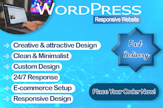 design creative professional responsive wordpress website