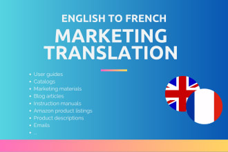 translate your marketing documents from english to french