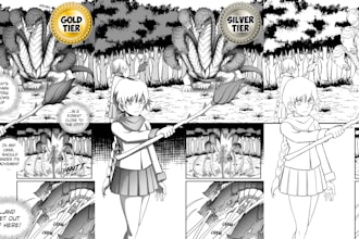 draw cool action manga or comic page