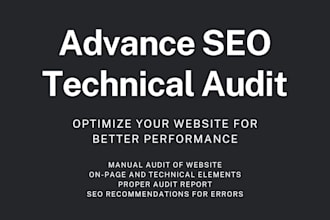 do technical audit of your website