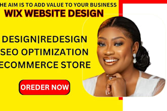 create wix website design or redesign  wix site, ecommerce,  in just 24