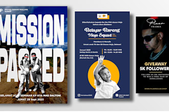 make flyer, banner, poster, pamphlet design for your promotion