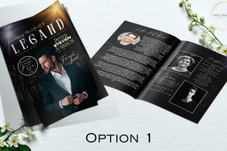 design your funeral program or memorial card in 48 hrs