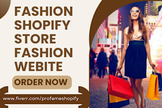 design fashion website shopify store clothing  street wears dropshipping store