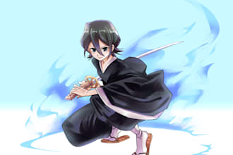 draw cool anime illustration