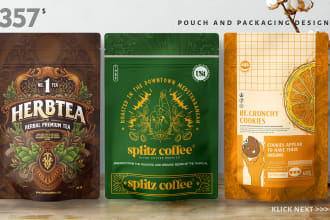 design artistic pouch and packaging