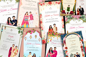 design stunning digital invitation cards and videos for your special event