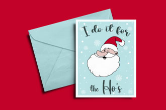 draw a funny greeting card, invitation, birthday and more