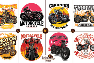 create trendy vintage bike or bike ride tshirt designs