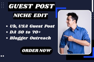publish UK guest post, USA guest post, UK or USA backlinks
