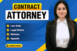 write lawsuits, motions, appeals, injunctions, legal notice
