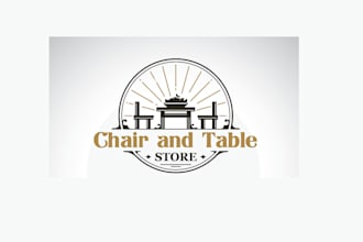 do awesome and creative furniture or chair logo for you