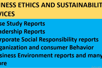 do business ethics, research,  leadership and management task
