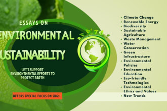 write environmental essays and articles